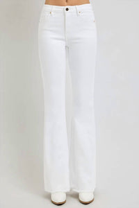 Risen - High Rise Flare Frayed Hem Pants