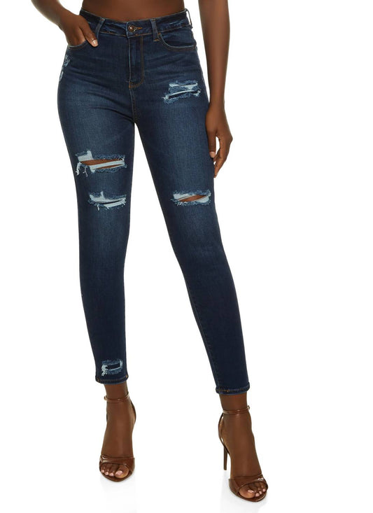 Wax Jean - Skinny Distressed Jeans