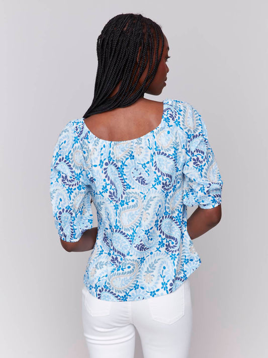Charlie B - Off Shoulder Cotton blouse