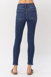Judy Blue - High Waist Front Inseam & Slit Skinny Denim Jeans