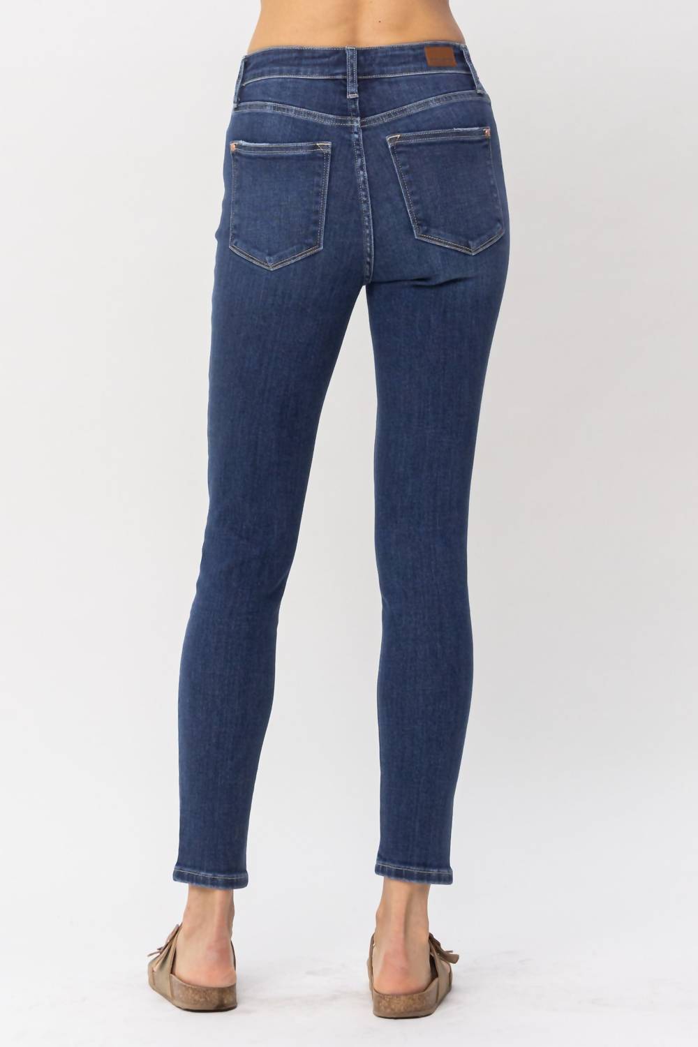 Judy Blue - High Waist Front Inseam & Slit Skinny Denim Jeans