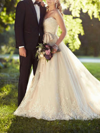 Essence Of Australia - Lace on Tulle Designer Wedding Dress