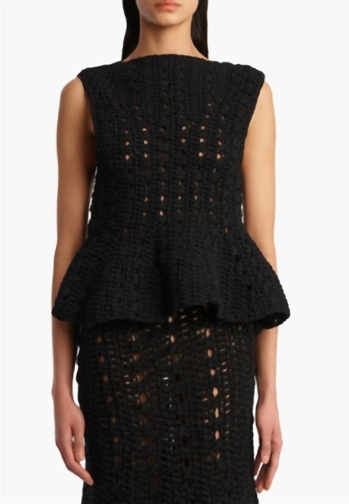 Khaite Yuka Top in black - women's tank top