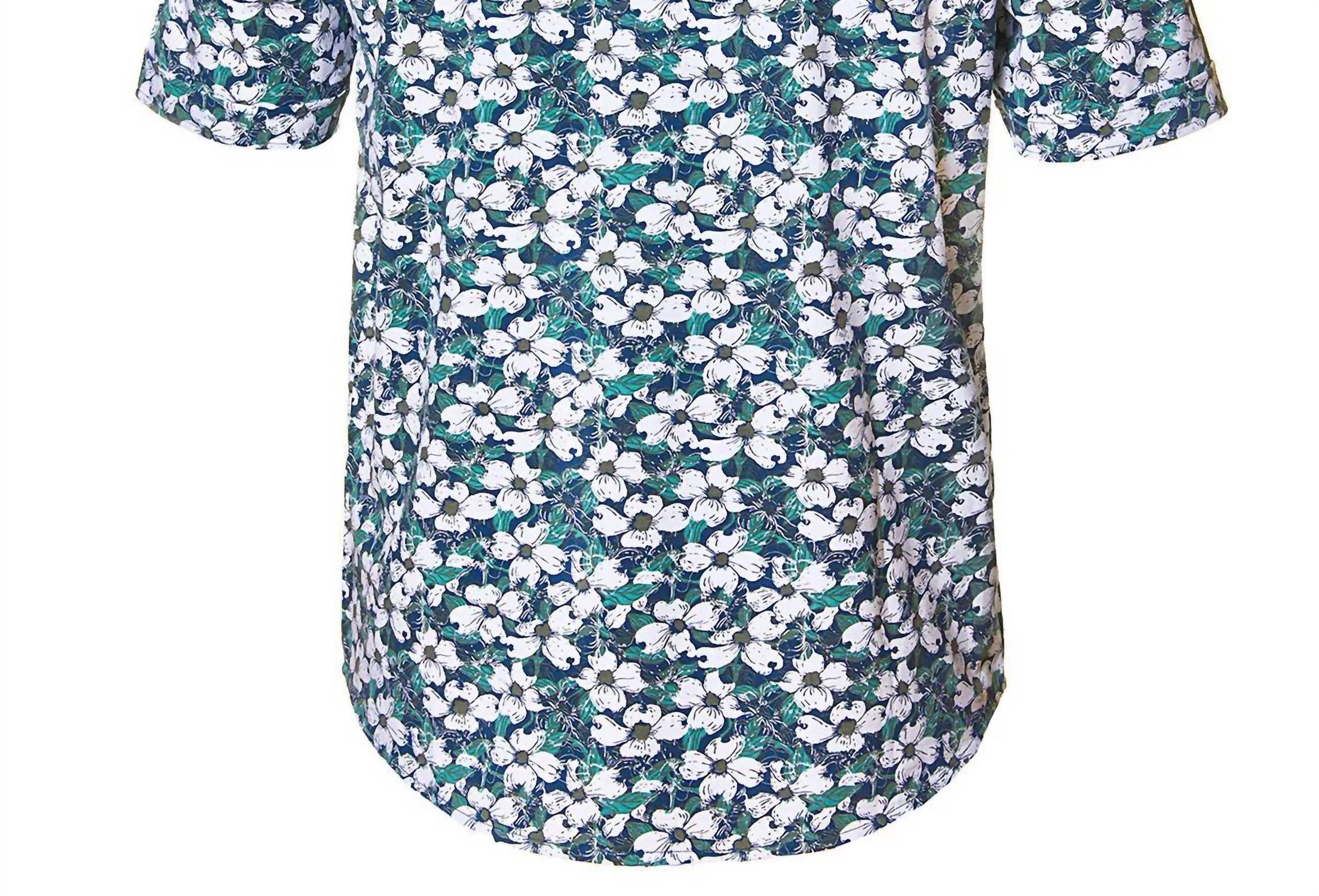 Nicoby - Men's Fiji Lilly Stretch Button Down Knit Style Shirt
