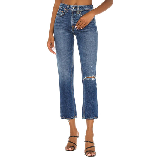 Grlfrnd - KAROLINA HIGH RISE STRAIGHT CROP JEAN