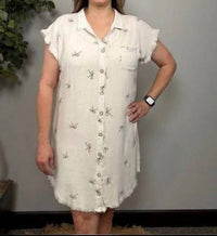 Umgee - Desert Ribbon Linen Dress