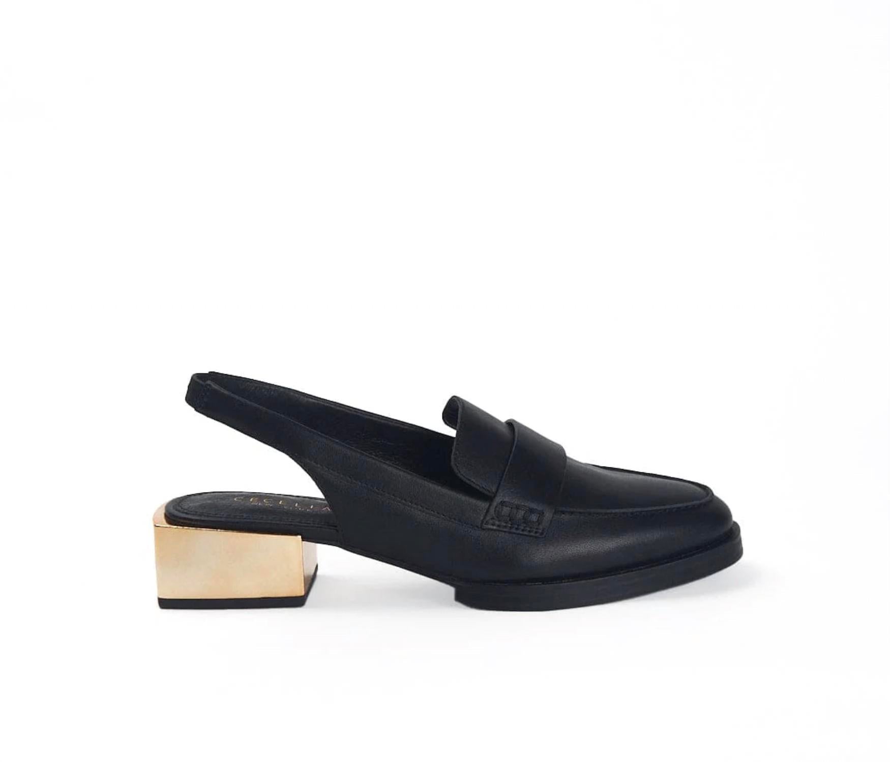 CECELIA NEW YORK Women's Oyster Mules in black - women's shoe - alternate view