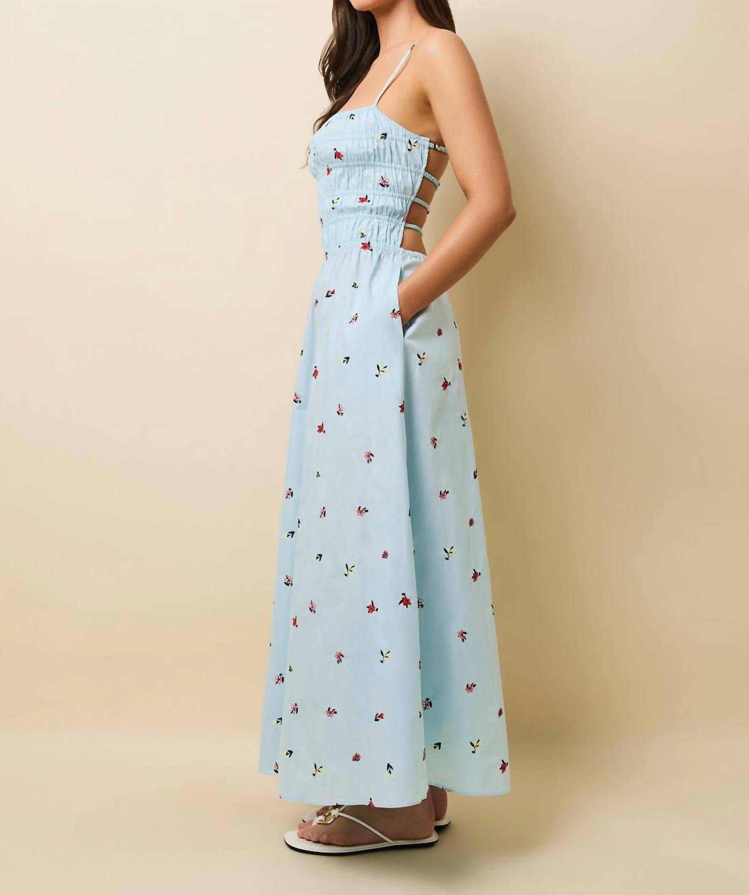Solid & Striped - Delta Embroidered Midi Dress