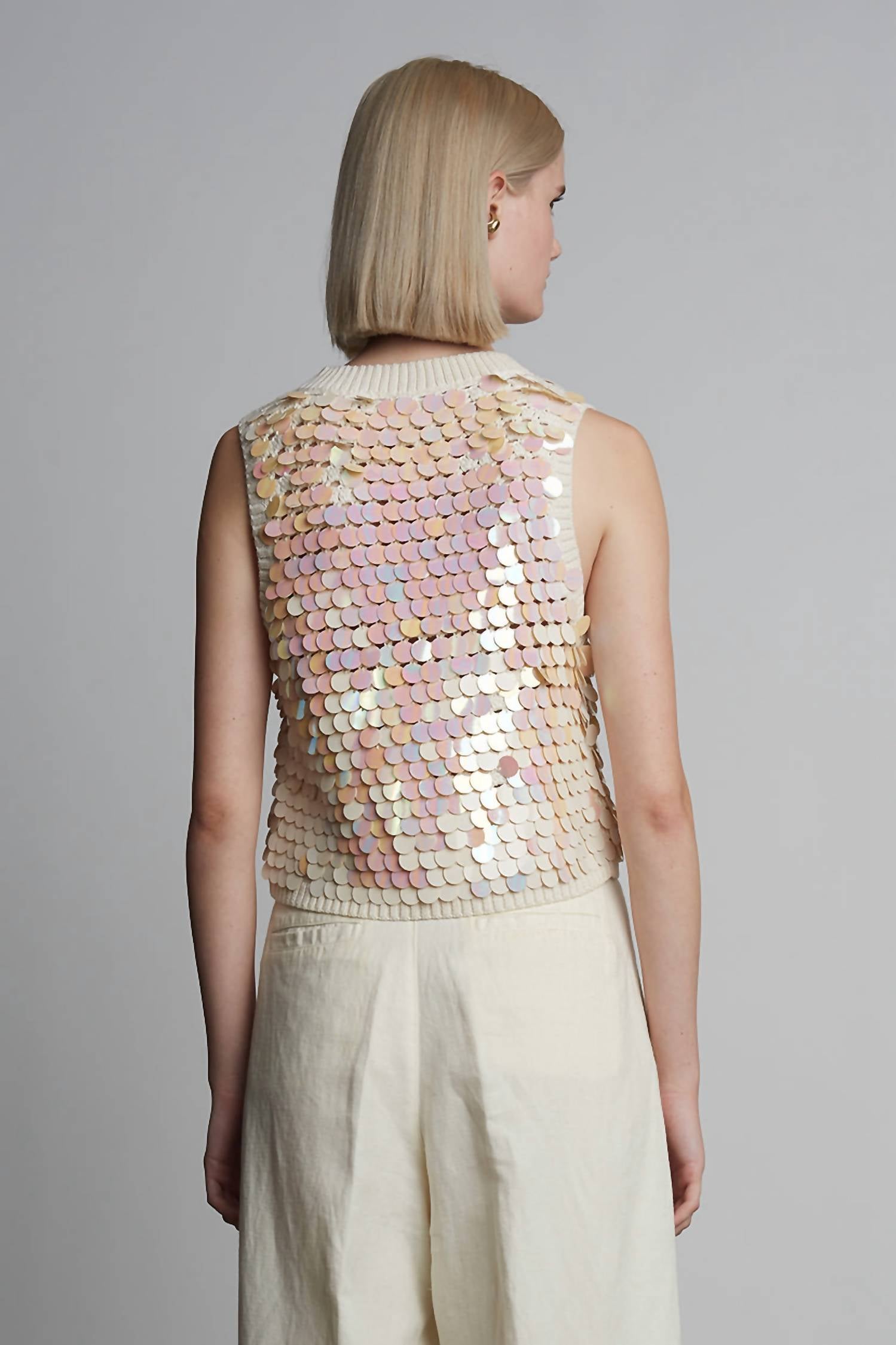 Eleven Six - Cora Sequin Sweater-tank Top