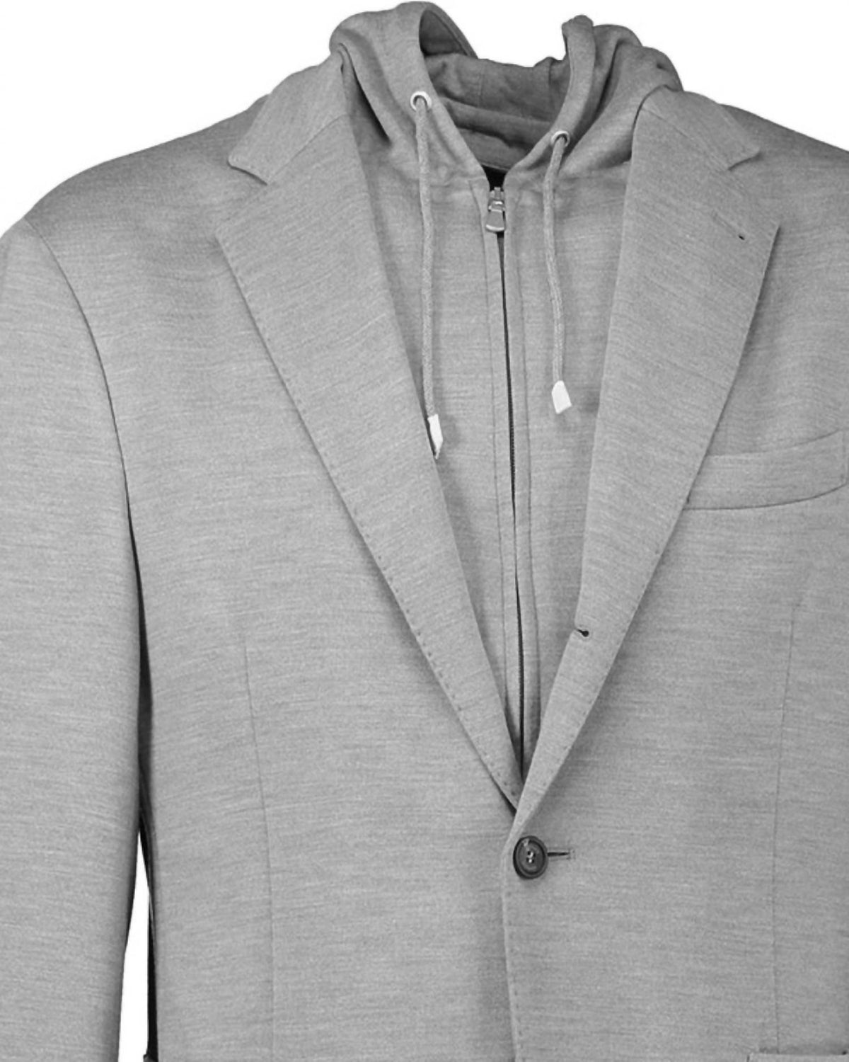Eleventy - Men's Single Breasted Zip Out Blazer Hoodie