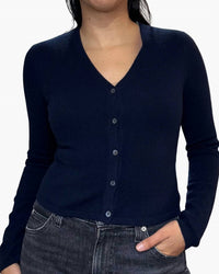 Autumn Cashmere - FITTED HIGH V CARDIGAN