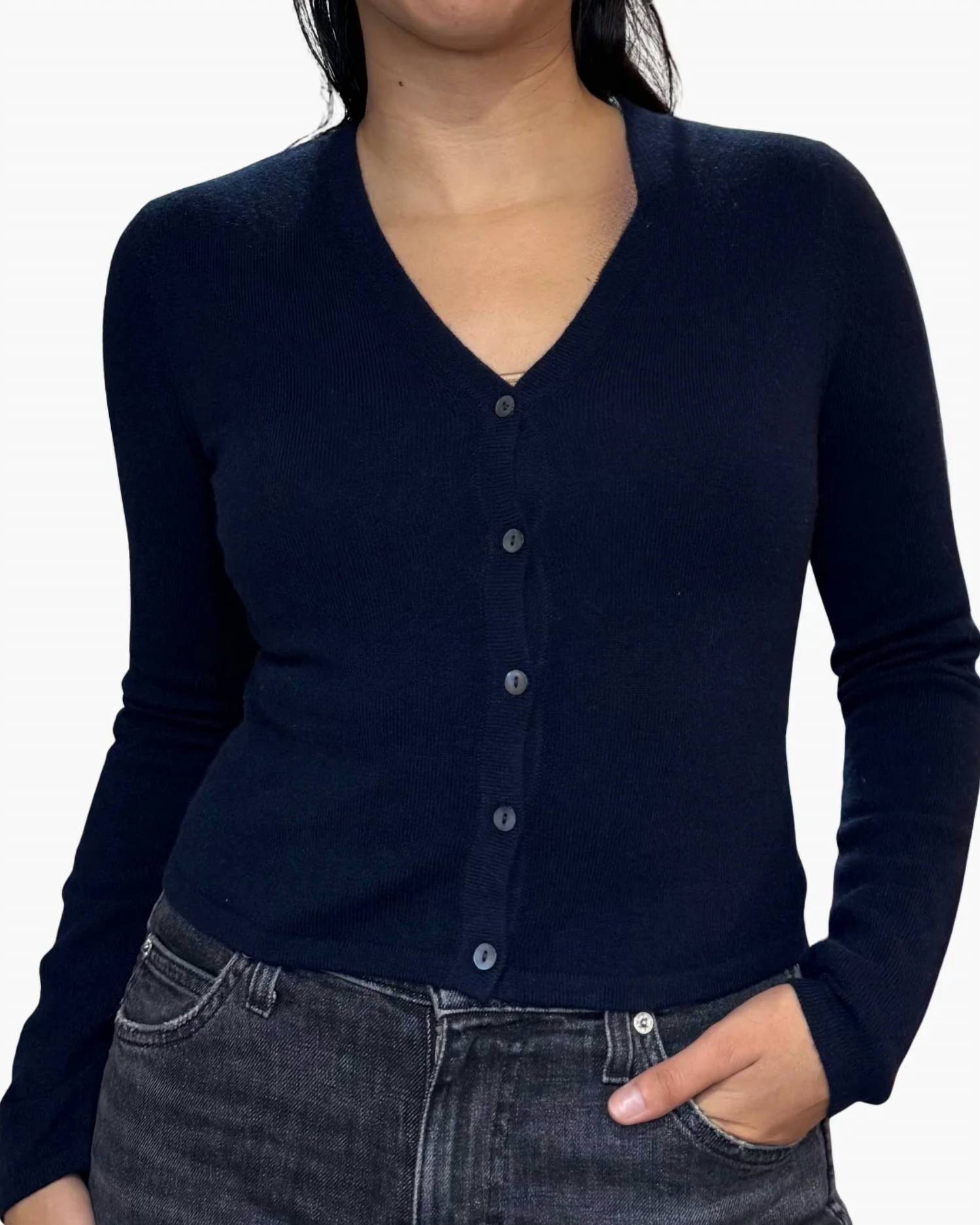 Autumn Cashmere - FITTED HIGH V CARDIGAN
