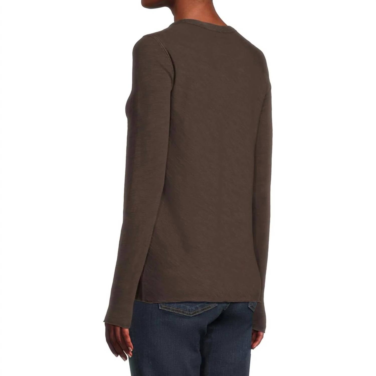 Lilla P - Long Sleeve Bias Crewneck Tee
