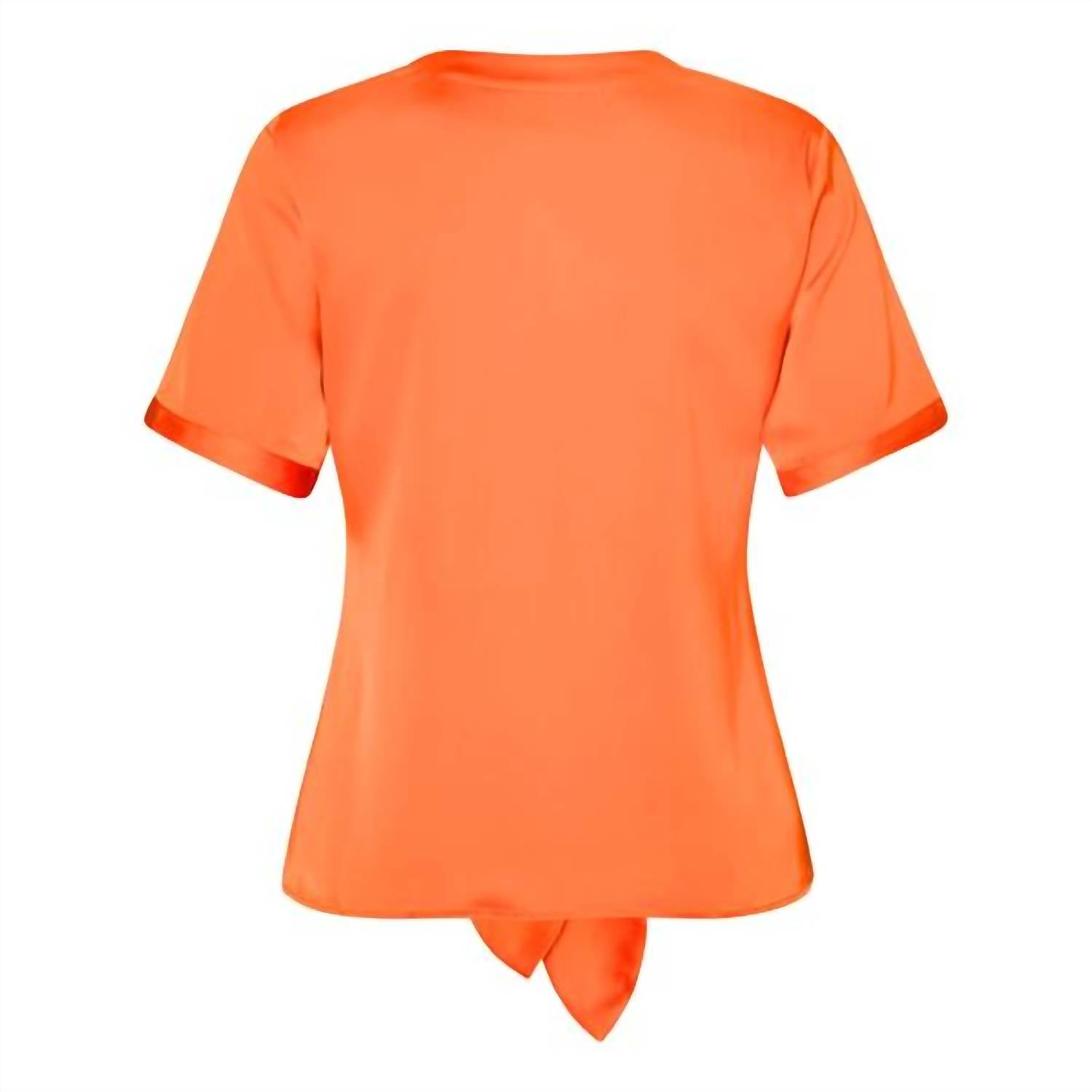 Karmamia WOMEN'S BLAIR BLOUSE in semi rich orange - women's blouse - alternate view
