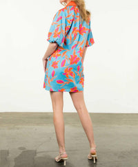 Thml - Puff Sleeve Flower Print Mini Dress