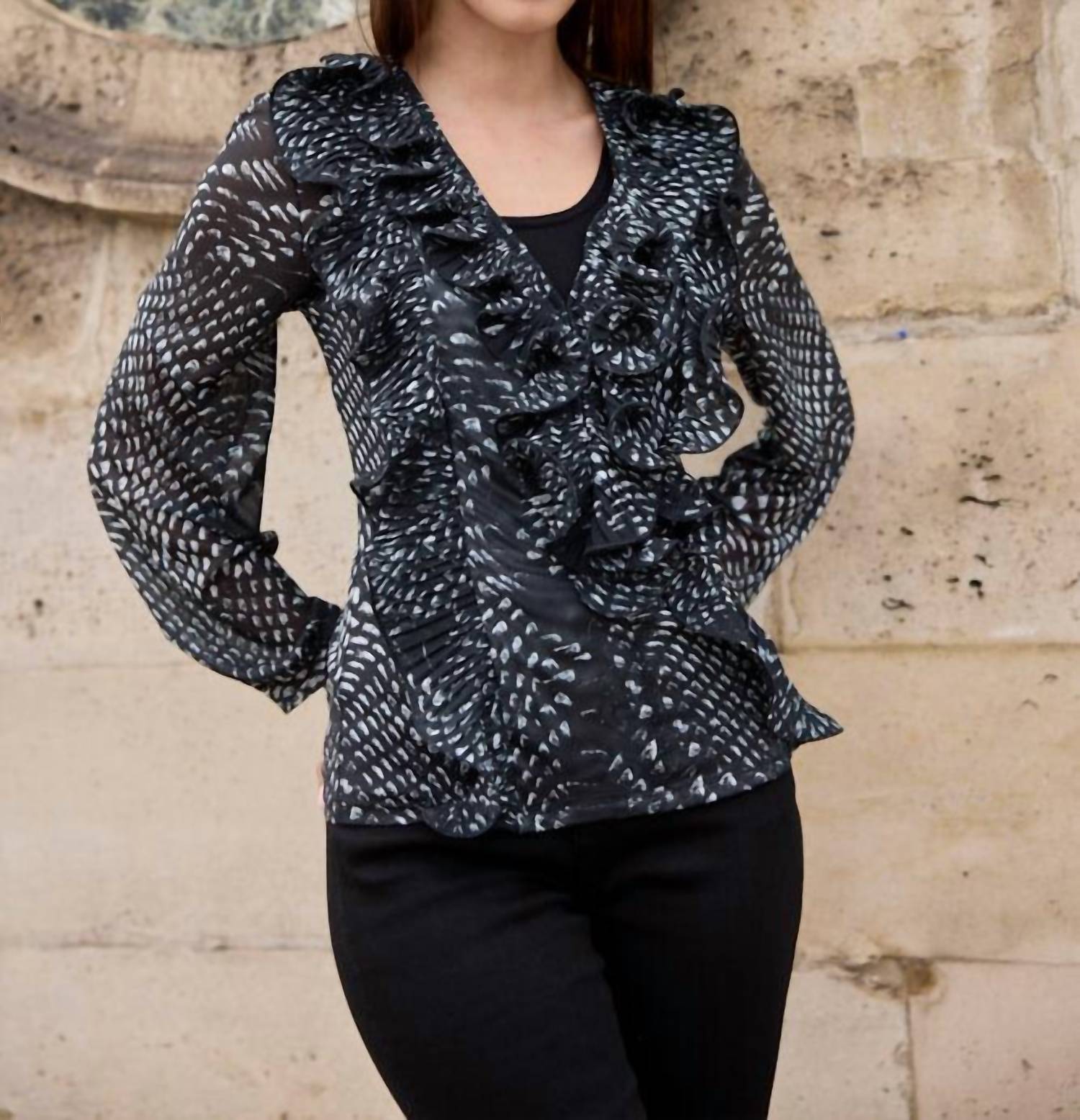 Oolala - Chiffon Mesh Top