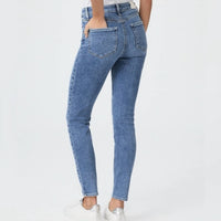 Paige Hoxton High-rise Ankle Skinny Jeans in high roller - women's jeans - alternate view