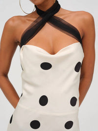 For Love & Lemons - Dorothy Dot Halter Neck Gown