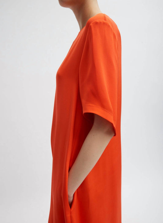 Tibi - Women's 4-ply Silk T-shirt Dress