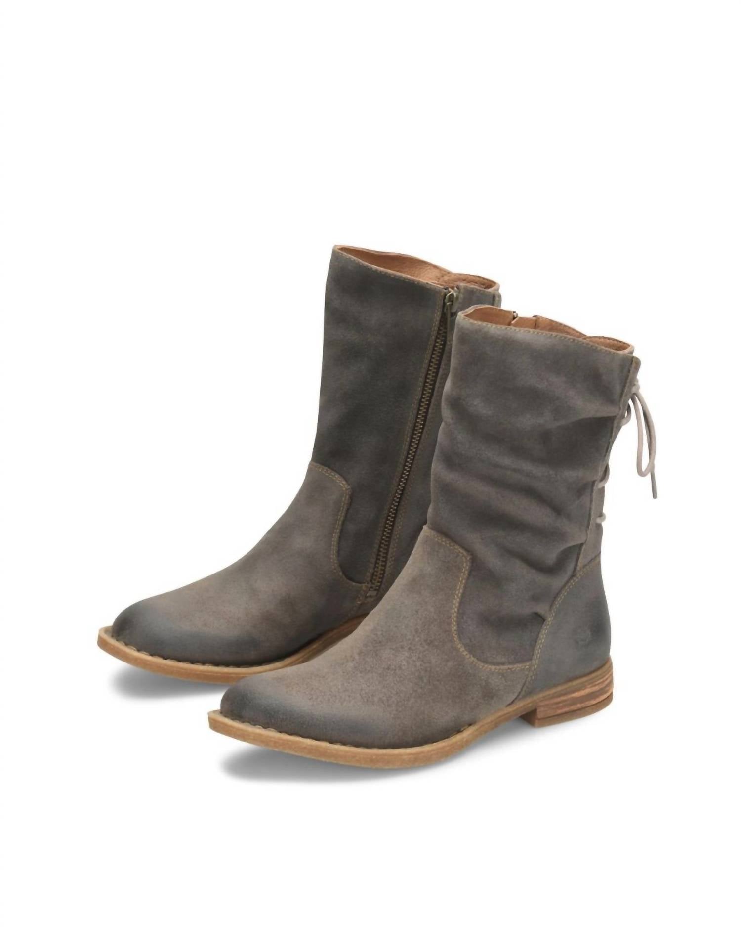 Born Women's Shasta Boots in dark grey concrete distressed - women's shoe