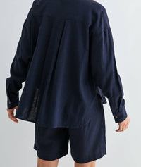 Fun 2 Fun - Linen Drop Shoulder Shirt