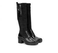 Dorking by Fluchos Women's Sarah Tall Boots in black - women's shoe - detail view