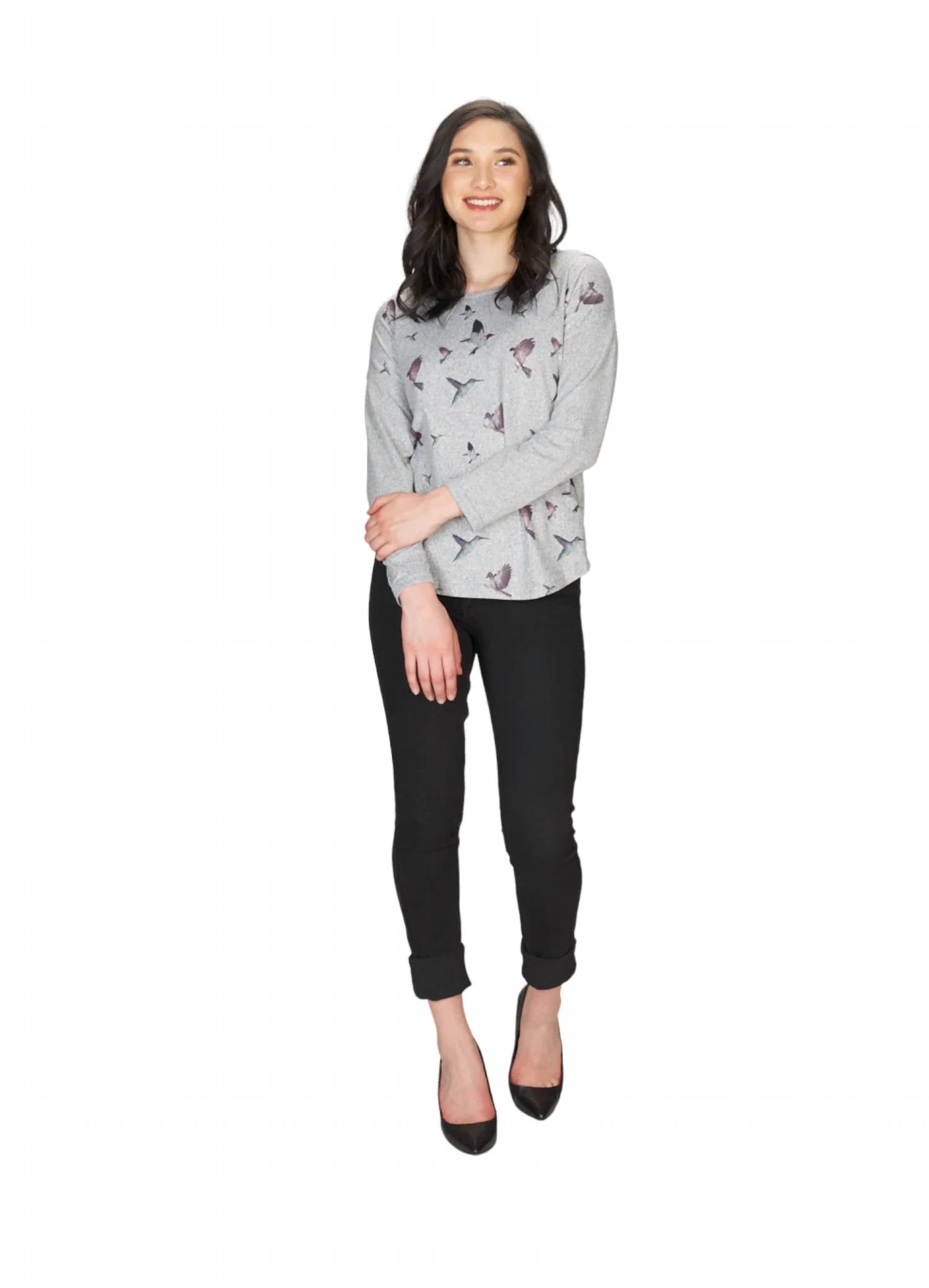Papillon - Bird Print Sweater
