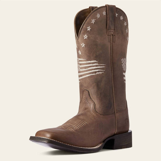 Ariat - Women's Circuit Patriot Weathered Leather Western Boot