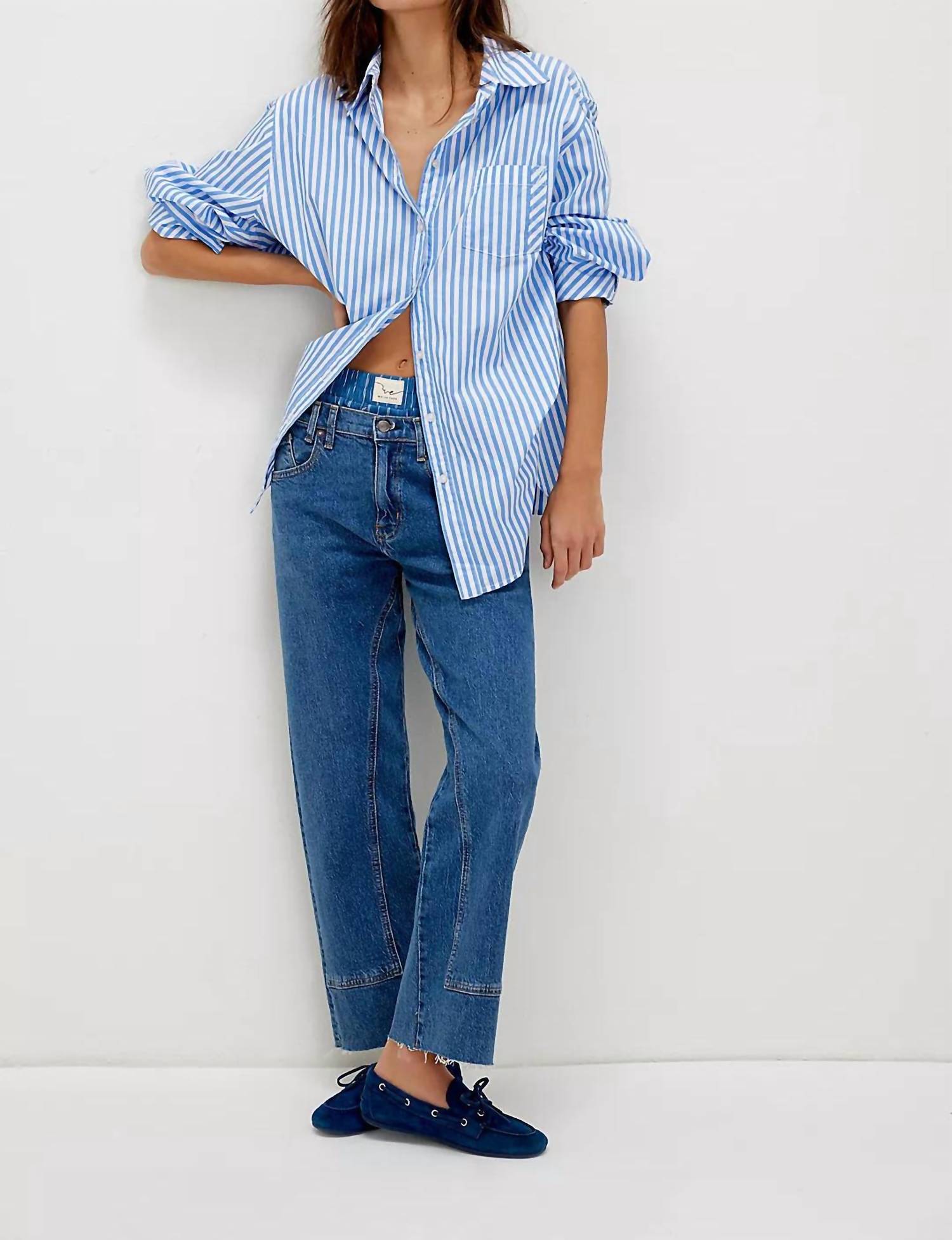 Free People - Sabine Striped Articulated Shirt