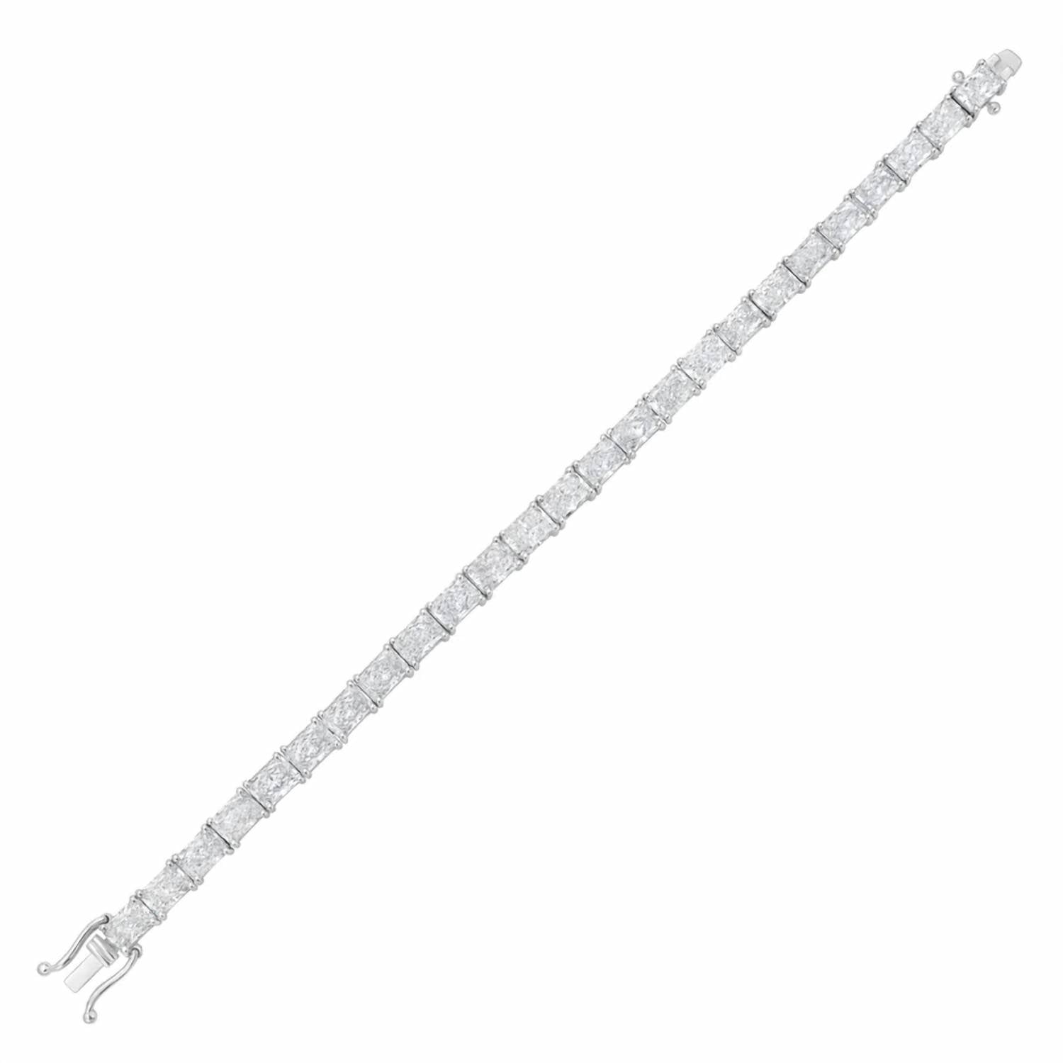 Diana M Jewels - Women's Radiant Lab-Grown Diamond Bracelet (56.00 Ct) - Signature