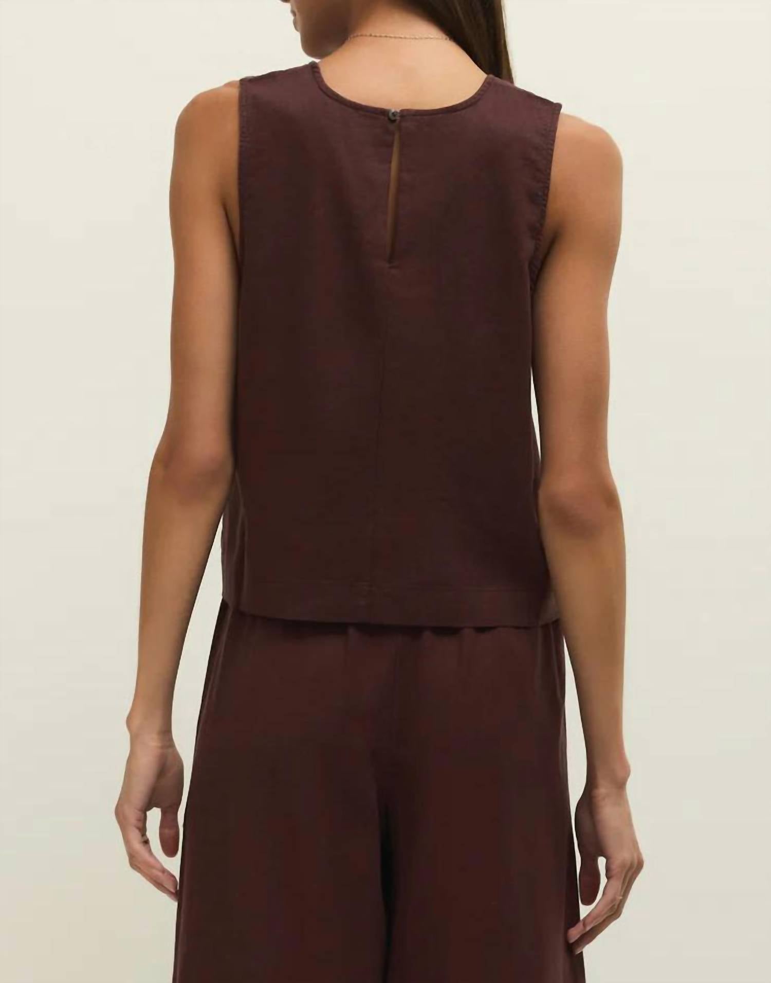 Z Supply - Sloane Linen Cropped Tank Top