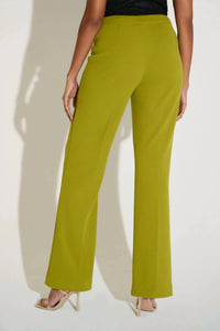 Joseph Ribkoff Pull on Wide Leg Pant in fern - women's pants - detail view