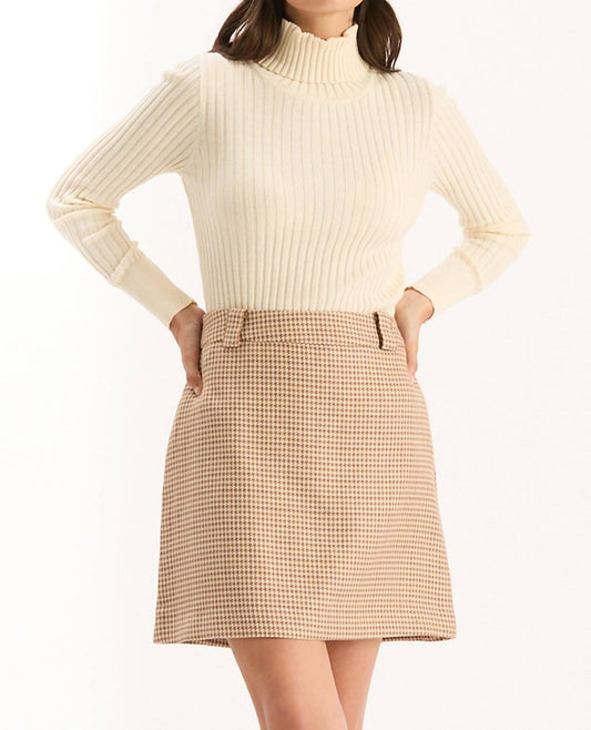 Tyler Boe - Twiggy Houndstooth Mini Skirt