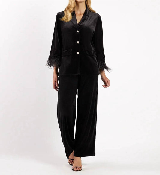 Jude Connally - Essie Jacket Stretch Velvet Blazer