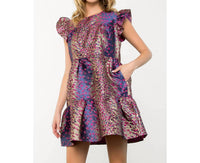 Thml - Flutter Sleeve Textured Mini Dress