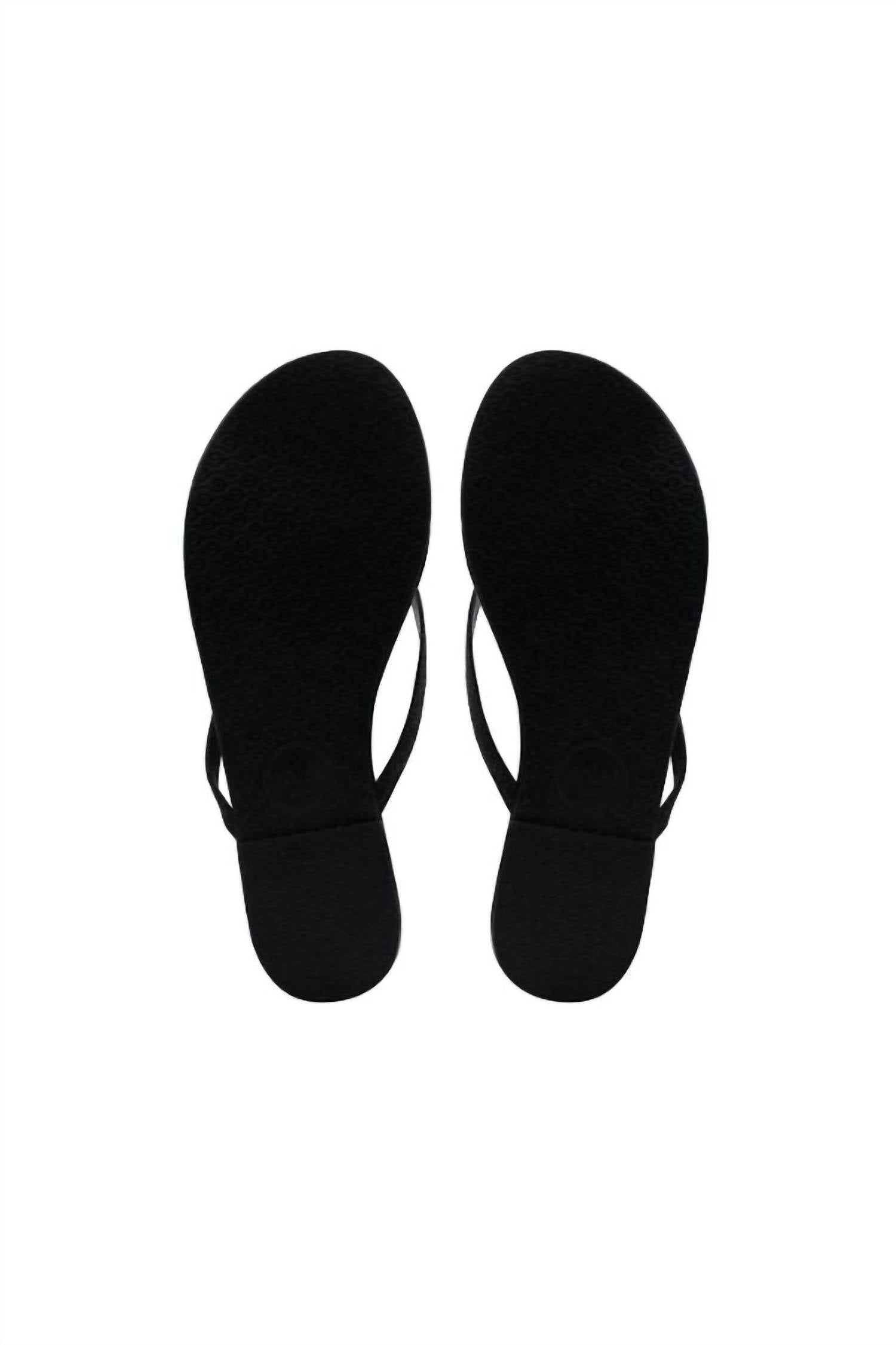 solei sea Women's Indie Flip Flop Sandal in black glitter - women's sandal - view 5