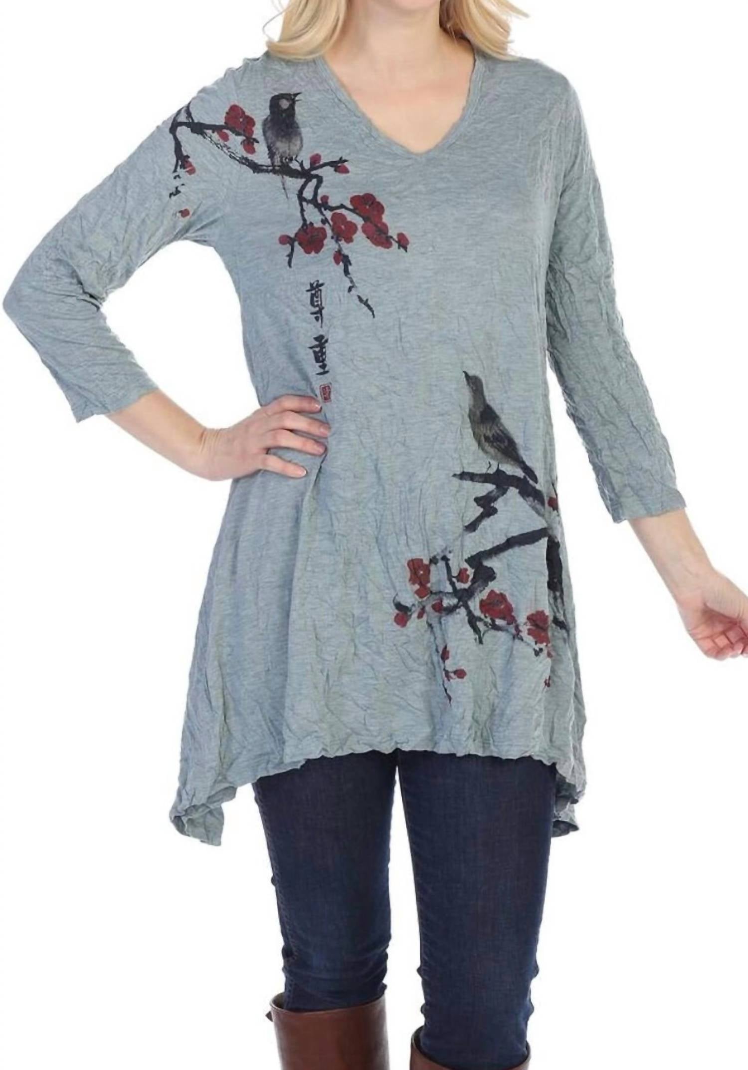 Jess & Jane - Melody Crushed Melange Tunic