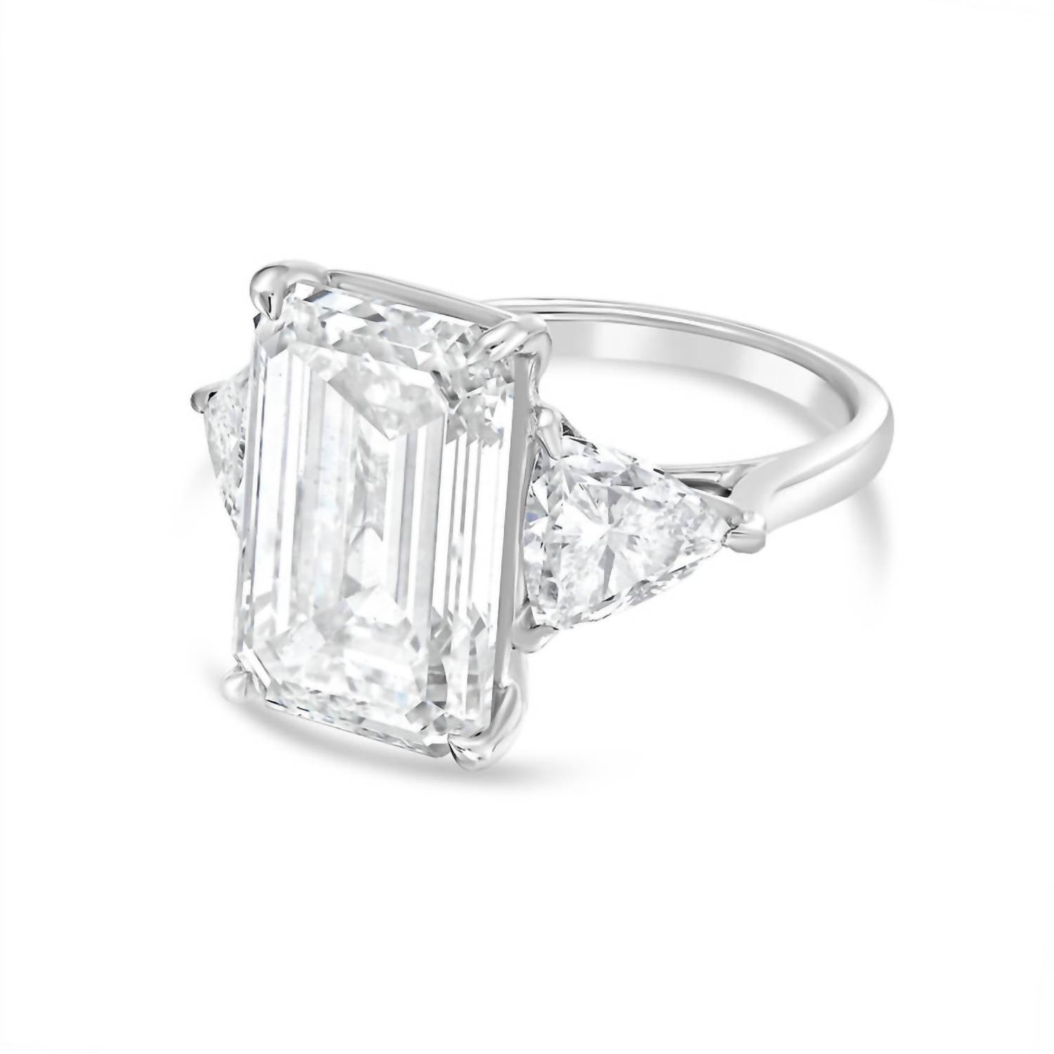 Diana M Jewels - Women's Emerald & Trillion Lab-Grown Diamond Jewelry (2.00 Ct) - Classic