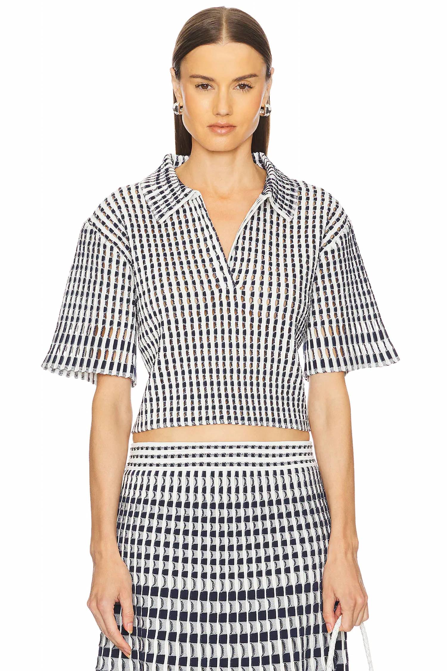 Simkhai - Adley Cropped Polo Shirt