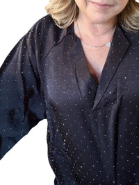 Allie Rose - Mistletoe Long Sleeve Rhinestone Top