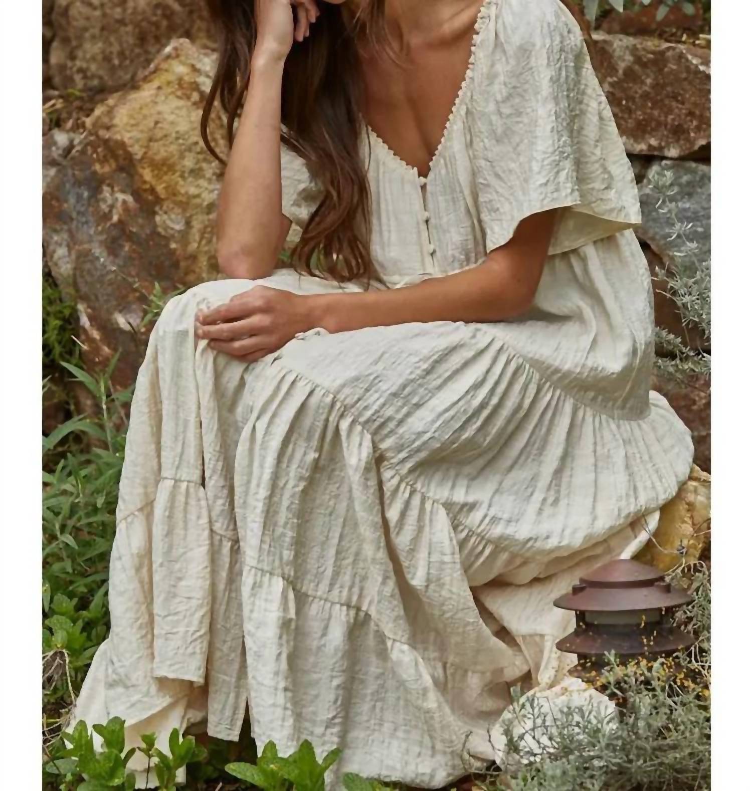 By Together - Sweetheart Tiered Flare Maxi Dress