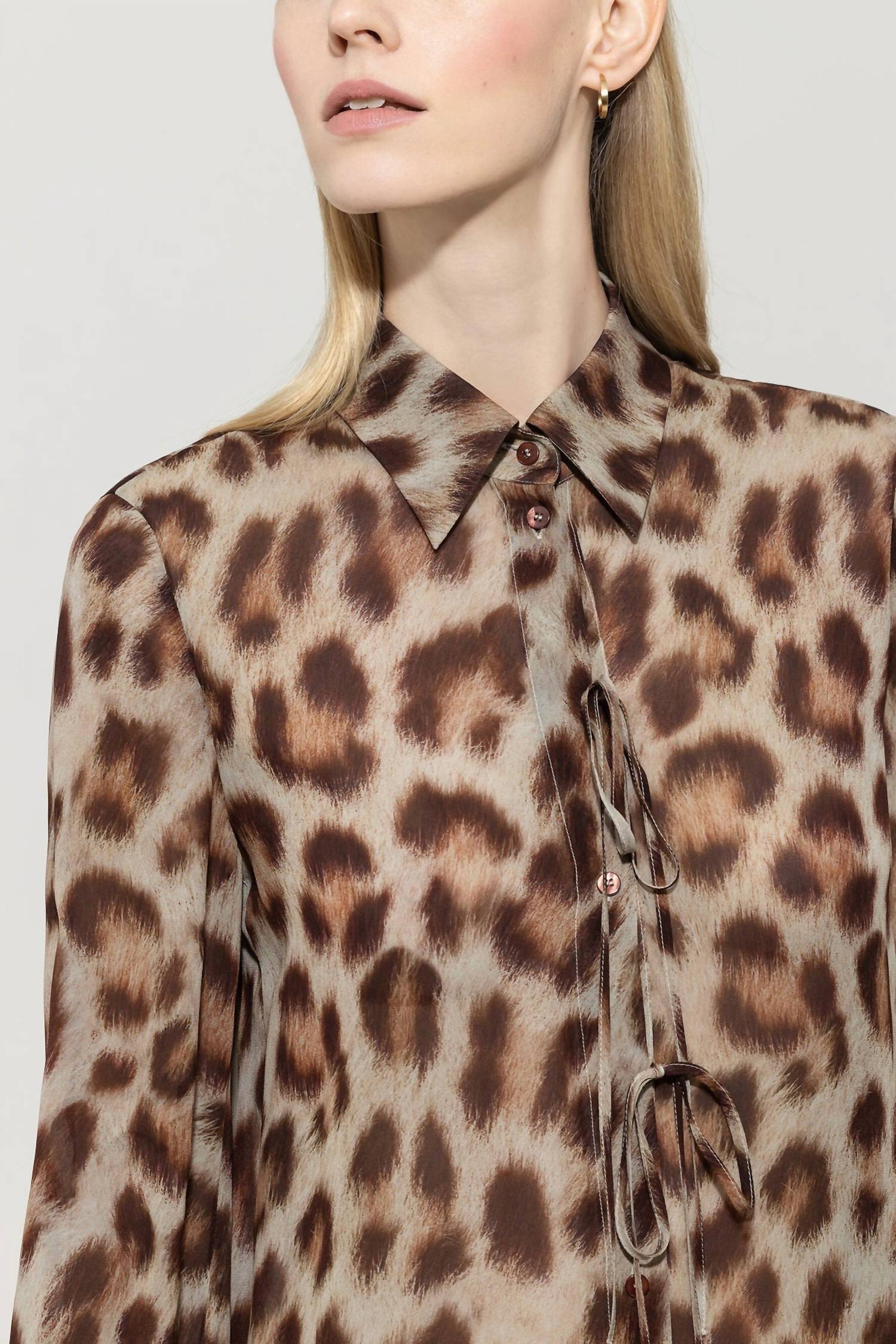 Luisa Cerano - Animal Print Shirt Blouse