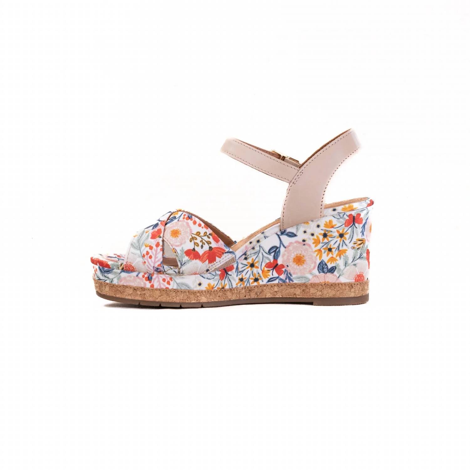 Clarks - Women's Chicly Floral Wedge Sandal