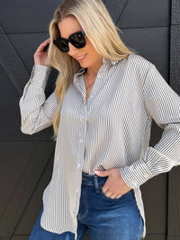 Blu Pepper - Striped Button Down Shirt