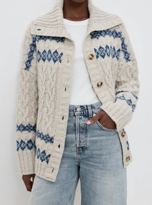 Faherty - Highland Fair Isle Cardigan