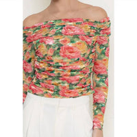 Fore Collection - Romantic Off The Shoulder Top