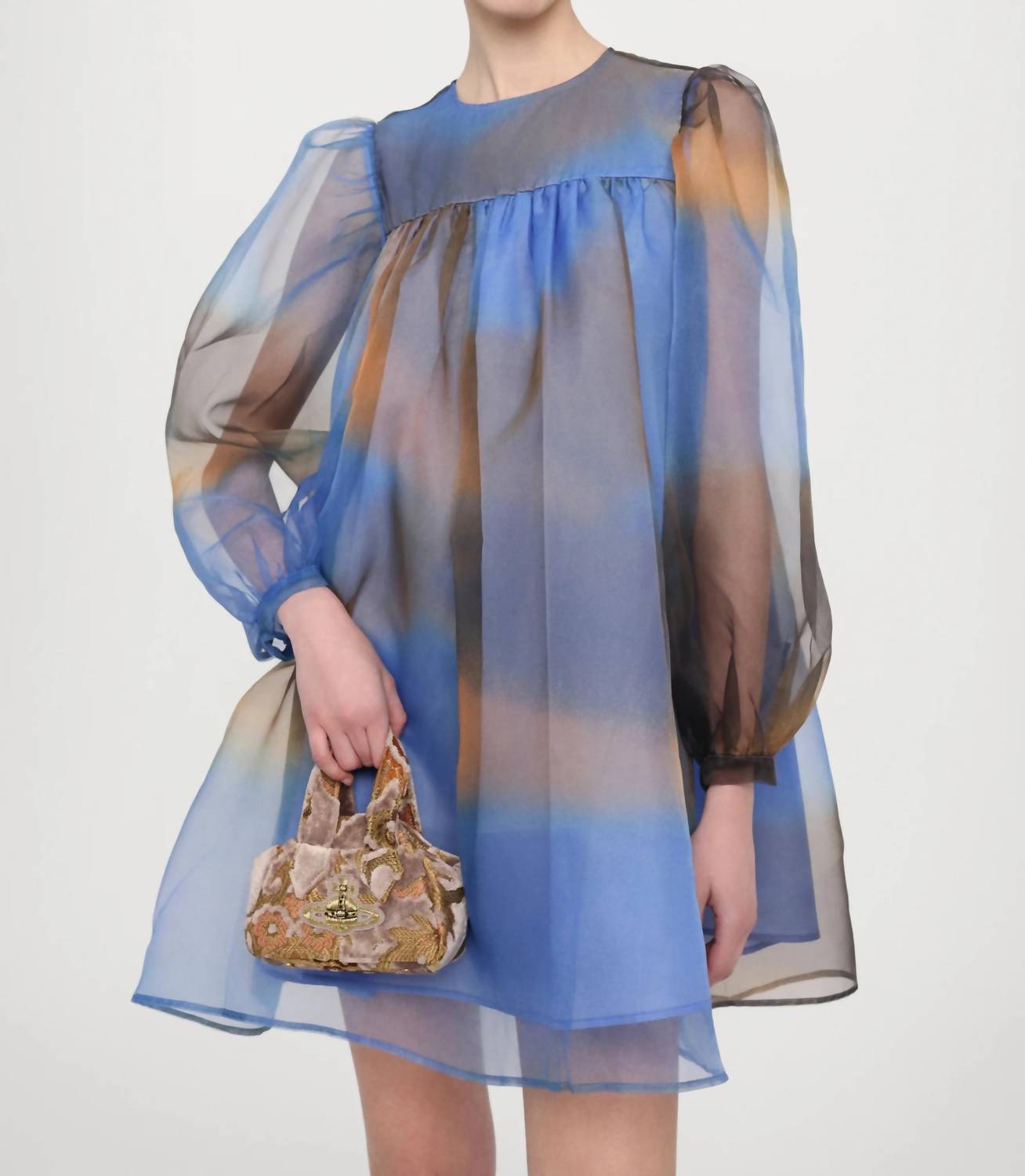 Helmstedt - Elena Chiffon Babydoll Sheer Dress