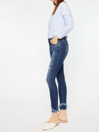 Kancan - Nala Mid-rise Ankle Skinny Double Fray Jean