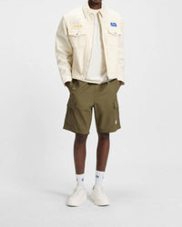 Hugo Boss - Structured Cotton Drawstring Shorts