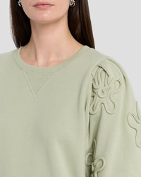 Rails Camy Sweatshirt in vintage sage - women's top - view 5